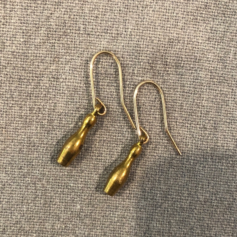 Bowling pin earrings